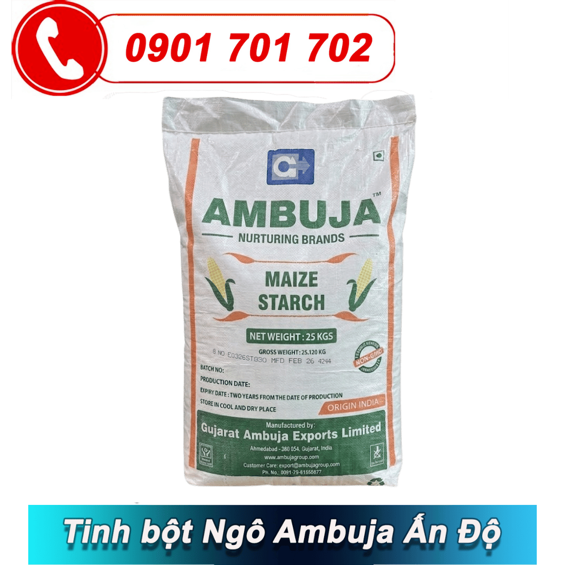 Tinh bot ngo ambuja An Do